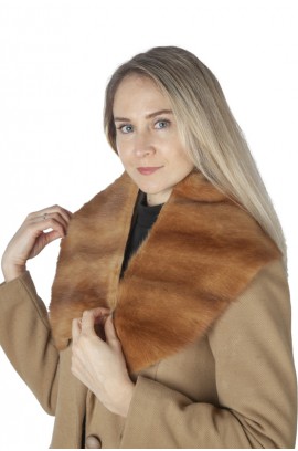 Golden marten fur collar